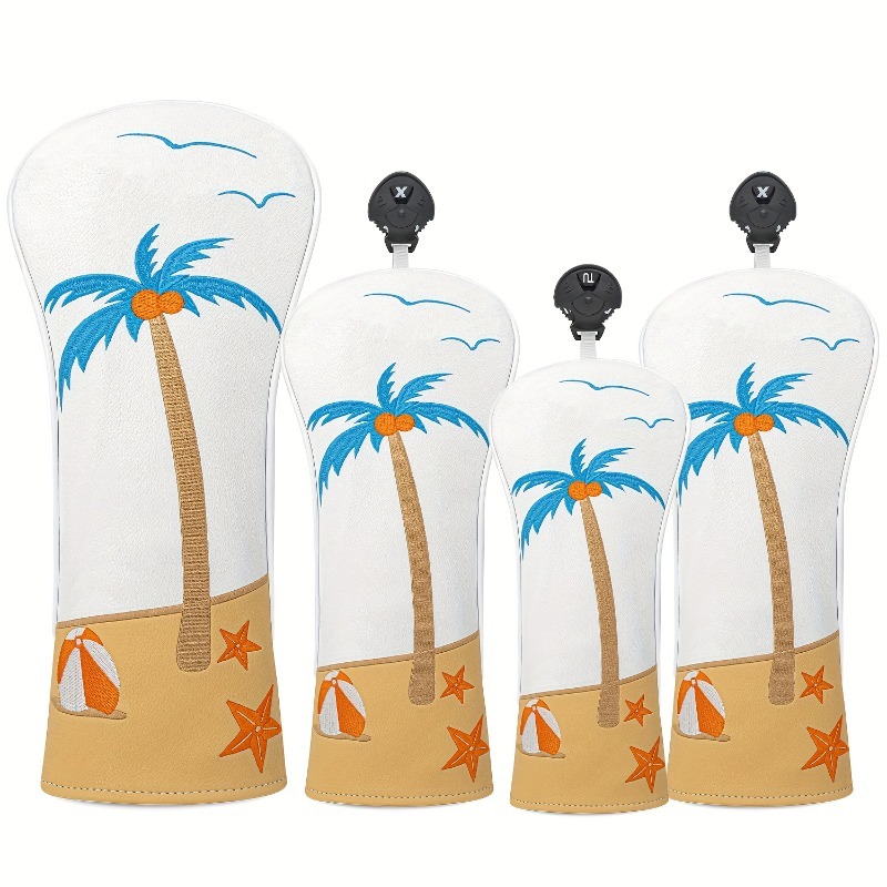 Golf Equipment Cabinet - Tropical Coconut Tree Pattern Golf Club