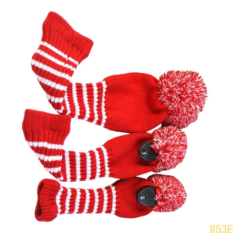 3pcs Golf Club Head Cover Knit - Golf Equipment Cabinet のレビューと価格