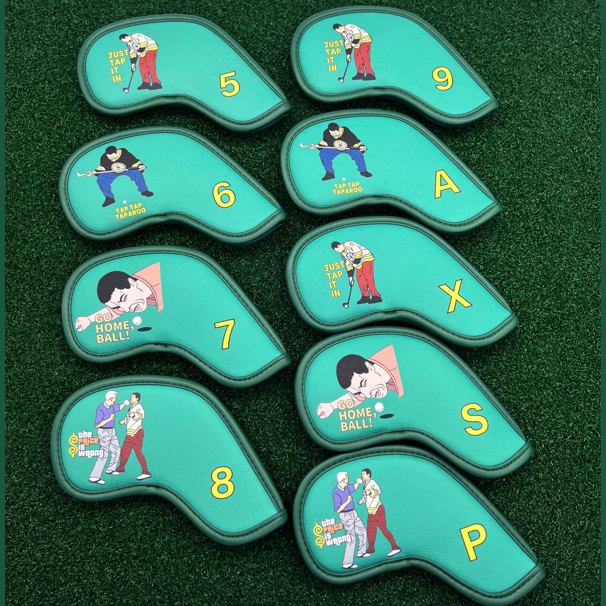 9 pcs Golf Iron Covers with Fu - Golf Equipment Cabinet のレビューと価格